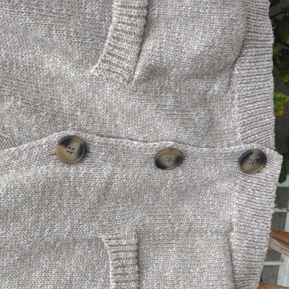 Zara Crop Button Front Cardigan Patch Pockets V-Neck Sage S - Picture 3 of 10